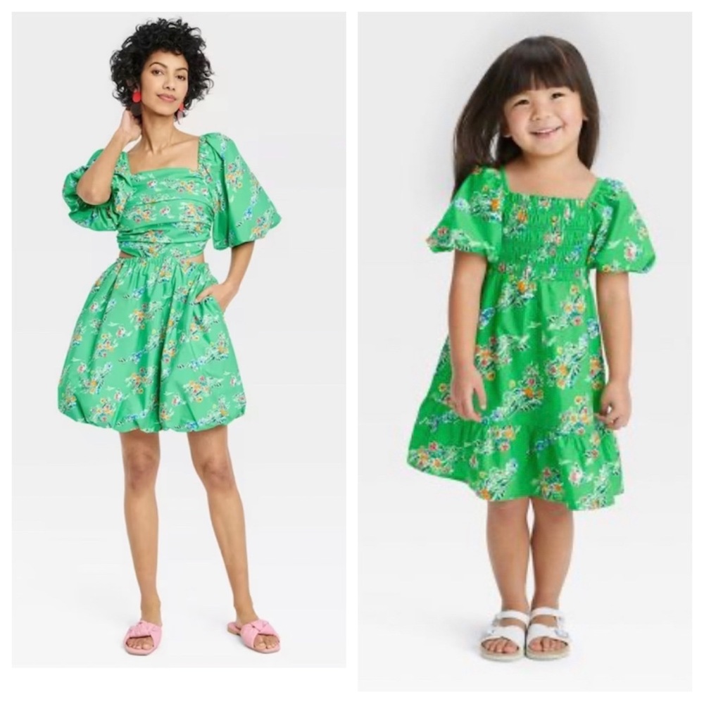Target Mommy & Me matching dresses, Women’s M and 3T, selling as a set.